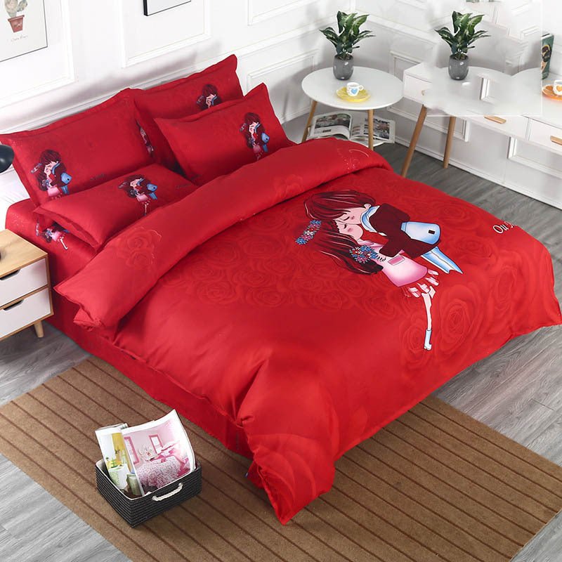 Four - piece sanded bed sheet - Shandi Shop Shandi Shop