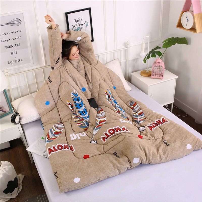 Winter Lazy Quilt with Sleeves - Shandi Shop Shandi Shop