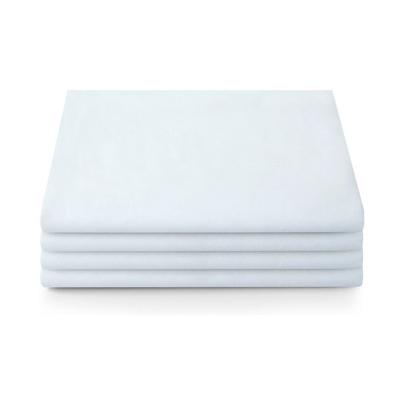 Standard White Bed Pure White Bed Sheet Cotton Single Bed Sheet - Shandi Shop Shandi Shop