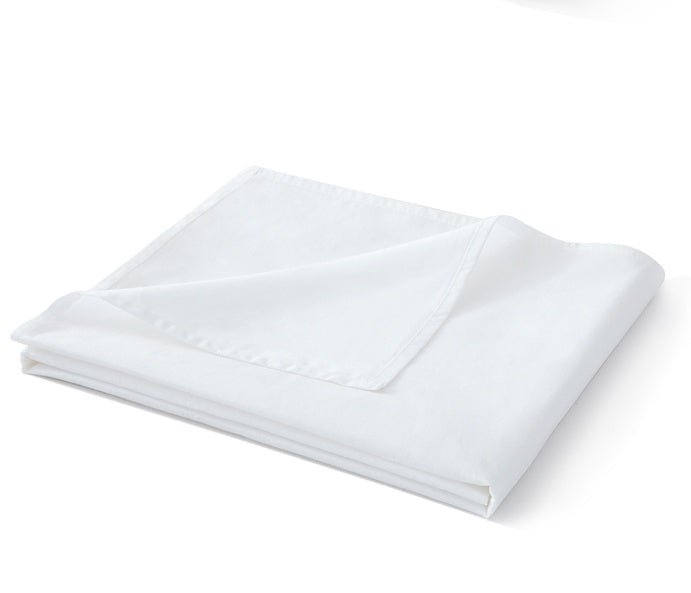 Standard White Bed Pure White Bed Sheet Cotton Single Bed Sheet - Shandi Shop Shandi Shop