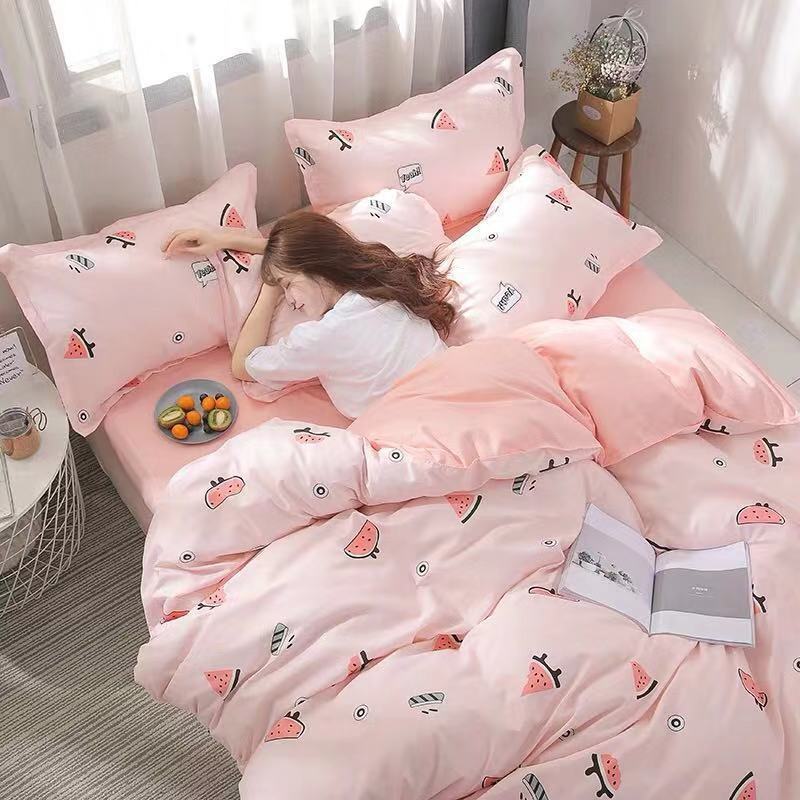 Gift Aloe Cotton Sheet Duvet Cover Sheet Four Piece Set - Shandi Shop Shandi Shop