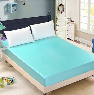 Summer ice silk silk silk bed solid color bed cover bed package bed cover special pillowcase - Shandi Shop Shandi Shop