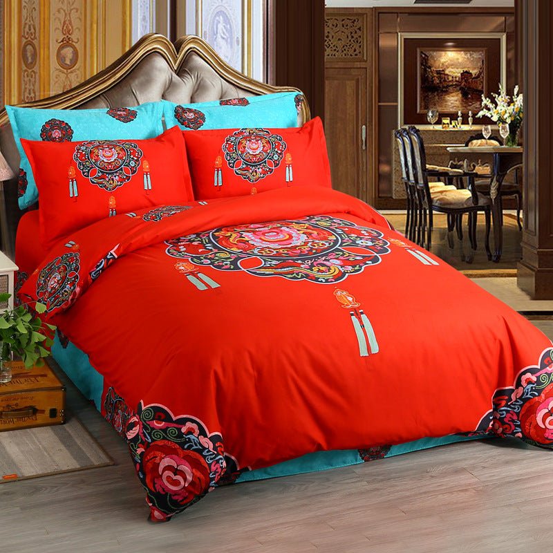 Four - piece sanded bed sheet - Shandi Shop Shandi Shop