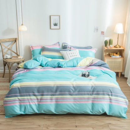 Cover Set Bed Cotton Quilt Bedsheet Bedding Duvet Fitted - Shandi Shop Shandi Shop
