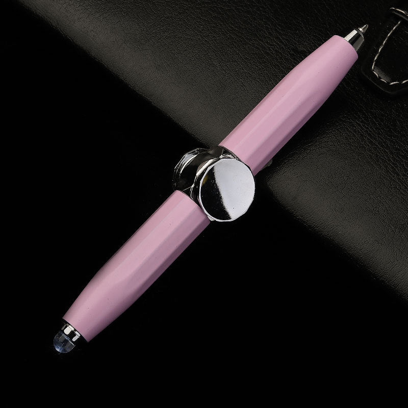 Creative Multi - Function LED Pen Spinning Decompression Gyro Metal Ballpoint Pen Fashion Office School Supplies Writing Pens - Shandi Shop Shandi Shop