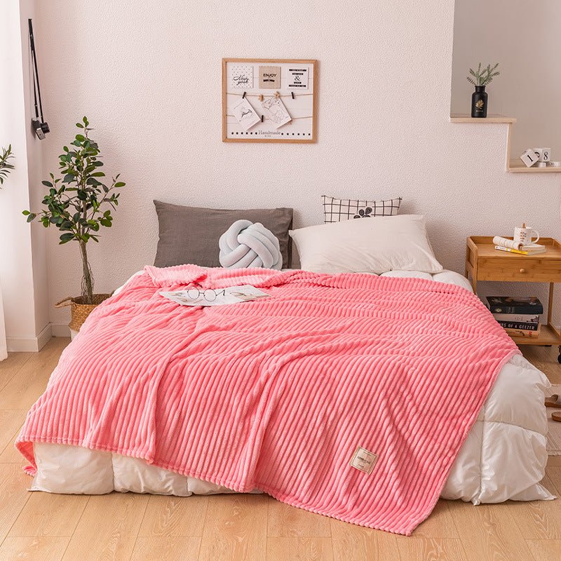 Single layer blanket milk fleece blanket - Shandi Shop Shandi Shop