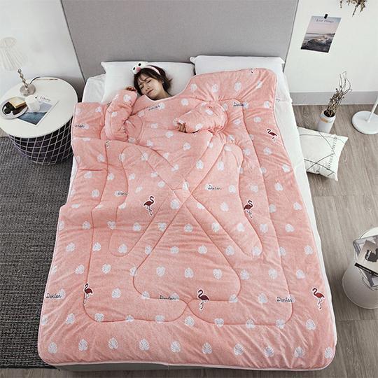Winter Lazy Quilt with Sleeves - Shandi Shop Shandi Shop