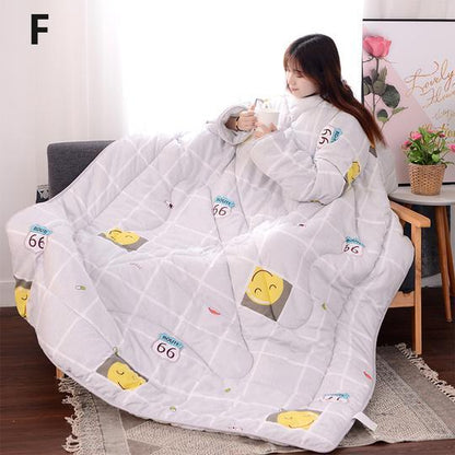 Winter Lazy Quilt with Sleeves - Shandi Shop Shandi Shop