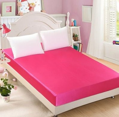 Summer ice silk silk silk bed solid color bed cover bed package bed cover special pillowcase - Shandi Shop Shandi Shop