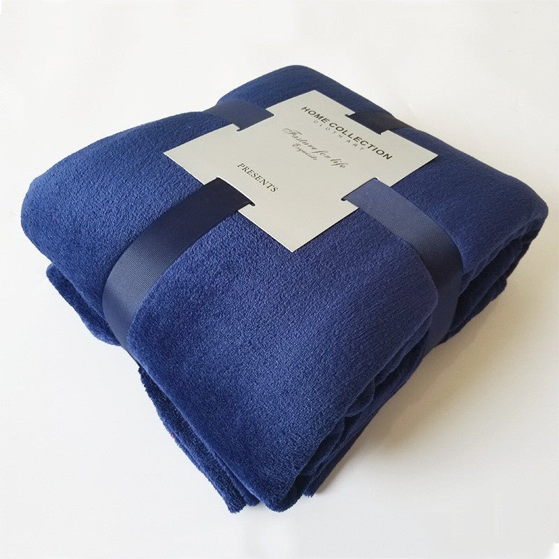 Pure Color Fleece Fleece Blanket Travel Blanket - Shandi Shop Shandi Shop