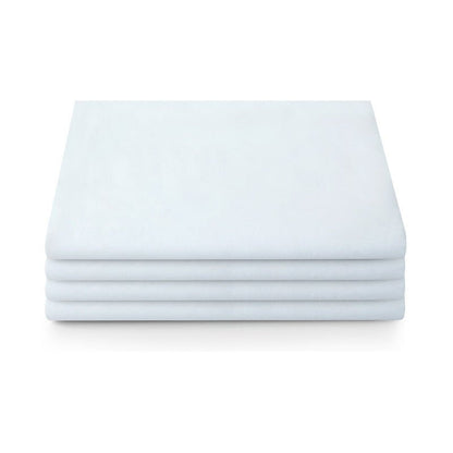 Standard White Bed Pure White Bed Sheet Cotton Single Bed Sheet - Shandi Shop Shandi Shop