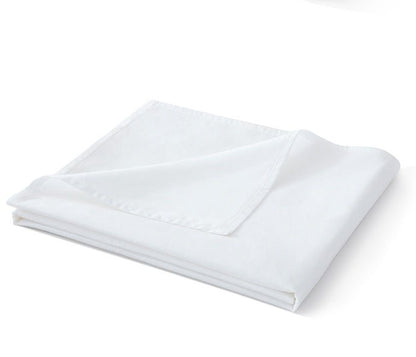 Standard White Bed Pure White Bed Sheet Cotton Single Bed Sheet - Shandi Shop Shandi Shop