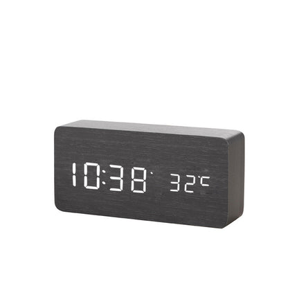 Alarm Clock LED Wooden Watch Table Digital Despertador Electronic Desktop Clocks - Shandi Shop Shandi Shop