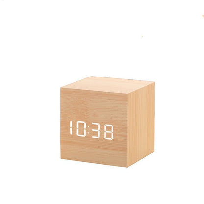Alarm Clock LED Wooden Watch Table Digital Despertador Electronic Desktop Clocks - Shandi Shop Shandi Shop