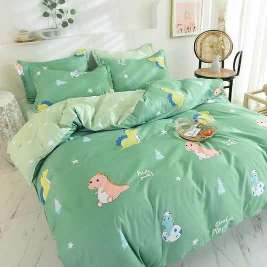 Gift Aloe Cotton Sheet Duvet Cover Sheet Four Piece Set - Shandi Shop Shandi Shop