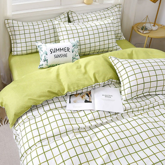 Gift Aloe Cotton Sheet Duvet Cover Sheet Four Piece Set - Shandi Shop Shandi Shop