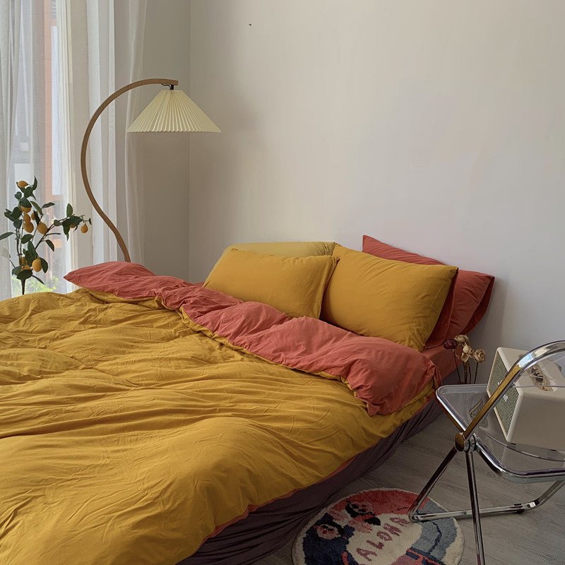 Fashionable Simple Hit Pigment Color Bed Sheet Bed Sheet - Shandi Shop Shandi Shop
