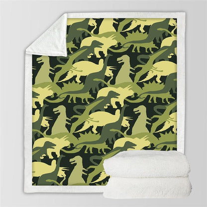 Kids Children Dinosaur Fluffy Soft Cotton Blanket Jurassic Cartoon Boys Girl Throw Blankets For Beds Home Textile Bedding Outlet - Shandi Shop Shandi Shop