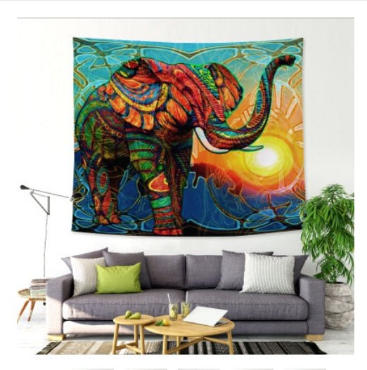 Sunshine Elephant Tapestry Home Art Decoration - Shandi Shop Shandi Shop