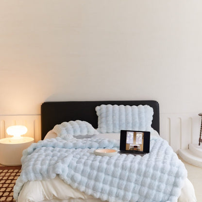 The Fur Rabbit Hair Sofa Blanket Is Simple And Luxurious - Shandi Shop Shandi Shop