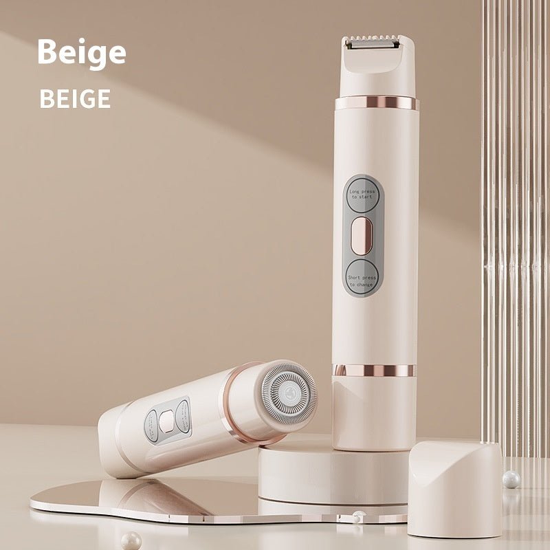 Dual - Head Electric Shaver Painless Women's Epilator Bikini Hair Removal Device Automatic Hair Trimmer Underarm Facial Lips Leg - Shandi Shop Shandi Shop