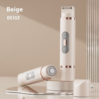 Dual - Head Electric Shaver Painless Women's Epilator Bikini Hair Removal Device Automatic Hair Trimmer Underarm Facial Lips Leg - Shandi Shop Shandi Shop