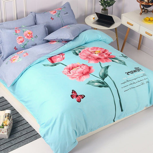 Four - piece sanded bed sheet - Shandi Shop Shandi Shop