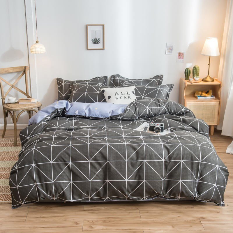 Cover Set Bed Cotton Quilt Bedsheet Bedding Duvet Fitted - Shandi Shop Shandi Shop