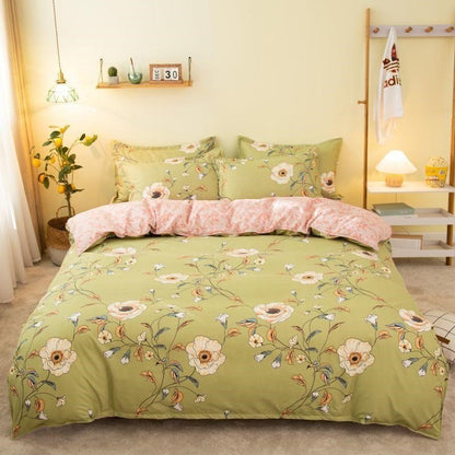 Cover Set Bed Cotton Quilt Bedsheet Bedding Duvet Fitted - Shandi Shop Shandi Shop