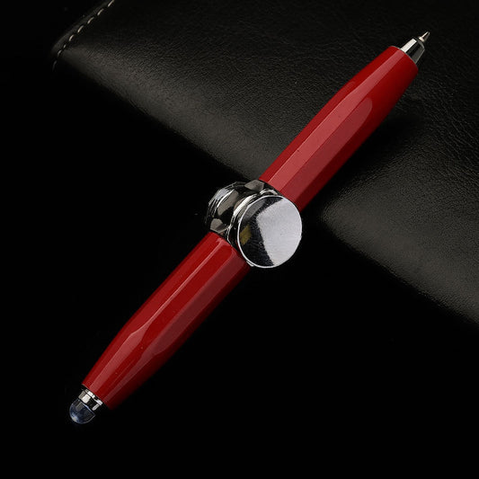 Creative Multi - Function LED Pen Spinning Decompression Gyro Metal Ballpoint Pen Fashion Office School Supplies Writing Pens - Shandi Shop Shandi Shop