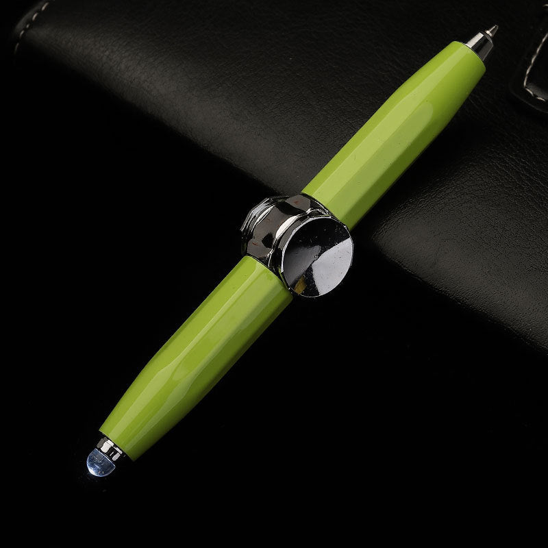 Creative Multi - Function LED Pen Spinning Decompression Gyro Metal Ballpoint Pen Fashion Office School Supplies Writing Pens - Shandi Shop Shandi Shop
