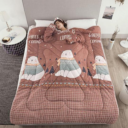 Winter Lazy Quilt with Sleeves - Shandi Shop Shandi Shop