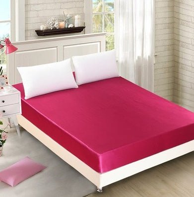 Summer ice silk silk silk bed solid color bed cover bed package bed cover special pillowcase - Shandi Shop Shandi Shop