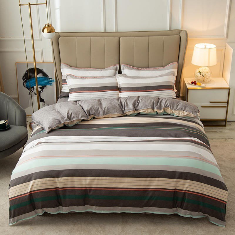 Cover Set Bed Cotton Quilt Bedsheet Bedding Duvet Fitted - Shandi Shop Shandi Shop