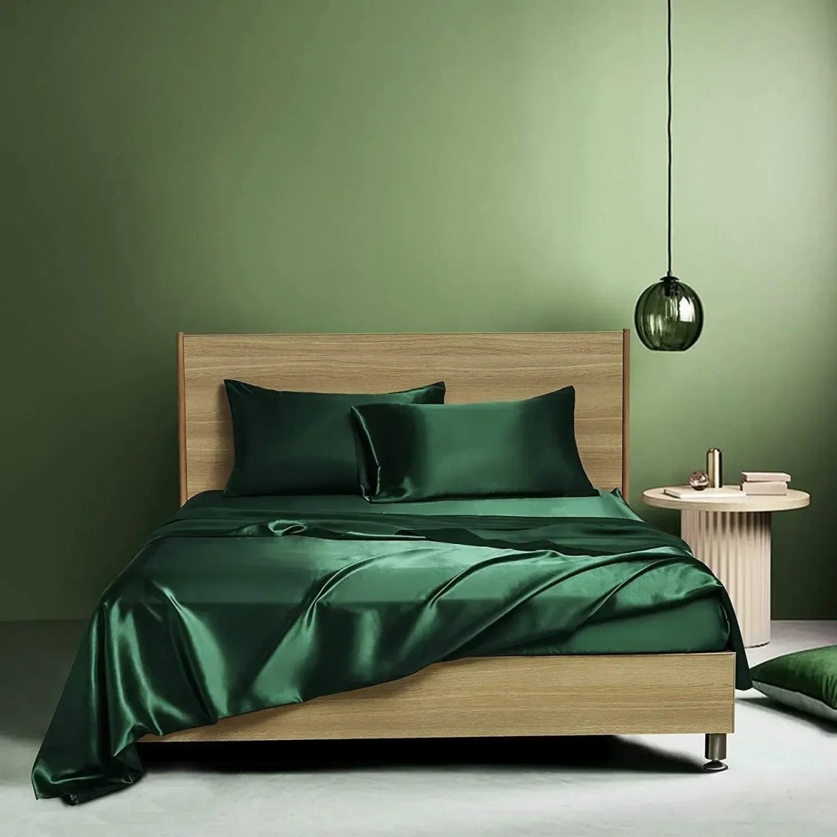 Four - piece Set Of Silk Bedding Sheets And Fitted Sheets - Shandi Shop Shandi Shop