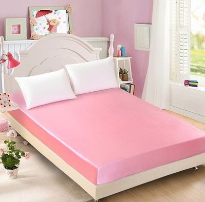 Summer ice silk silk silk bed solid color bed cover bed package bed cover special pillowcase - Shandi Shop Shandi Shop