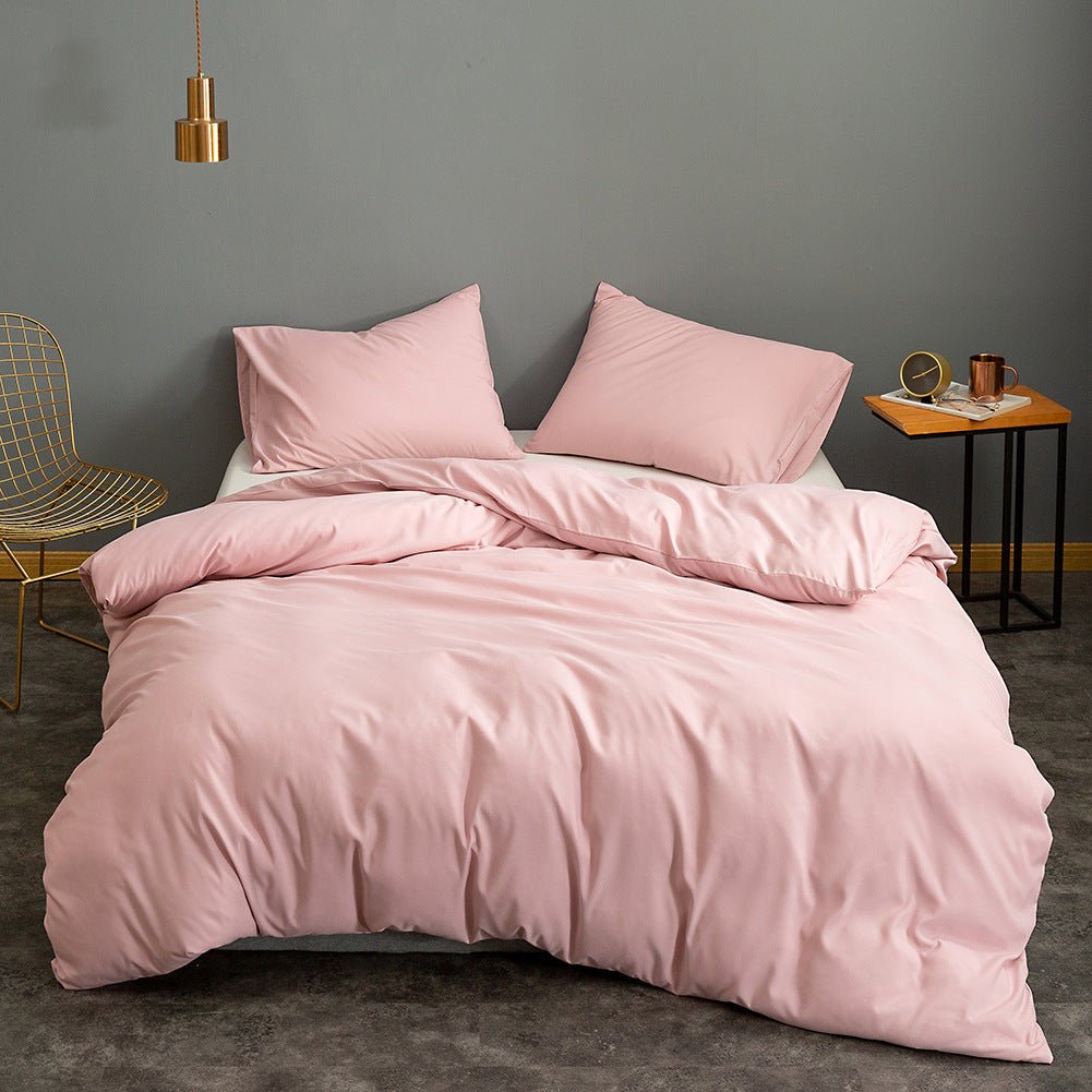 Fashion Home Textile Single Product Bedding Brushed Solid Color Quilt Cover - Shandi Shop Shandi Shop