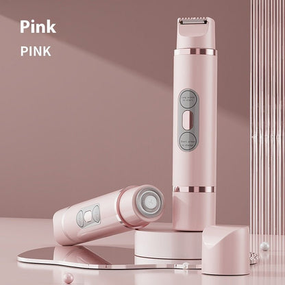 Dual - Head Electric Shaver Painless Women's Epilator Bikini Hair Removal Device Automatic Hair Trimmer Underarm Facial Lips Leg - Shandi Shop Shandi Shop
