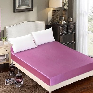 Summer ice silk silk silk bed solid color bed cover bed package bed cover special pillowcase - Shandi Shop Shandi Shop