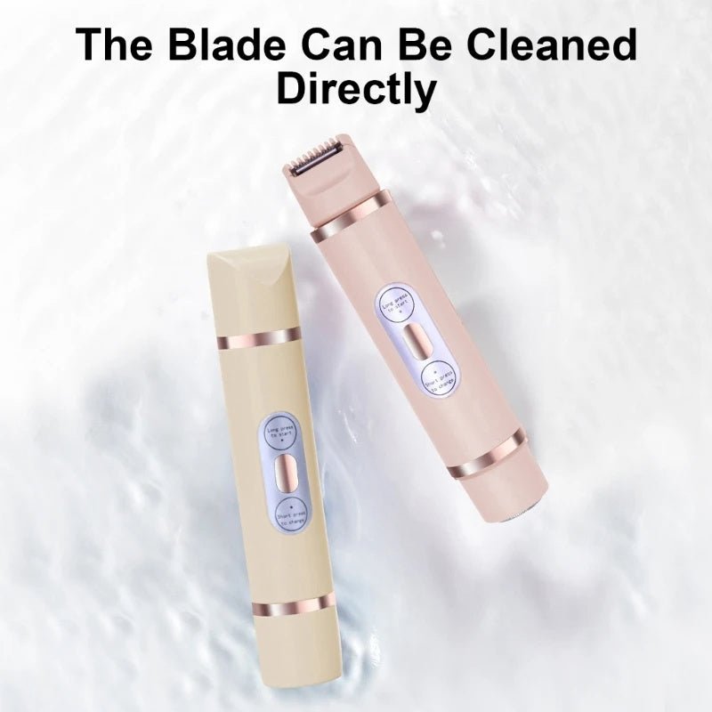 Dual - Head Electric Shaver Painless Women's Epilator Bikini Hair Removal Device Automatic Hair Trimmer Underarm Facial Lips Leg - Shandi Shop Shandi Shop
