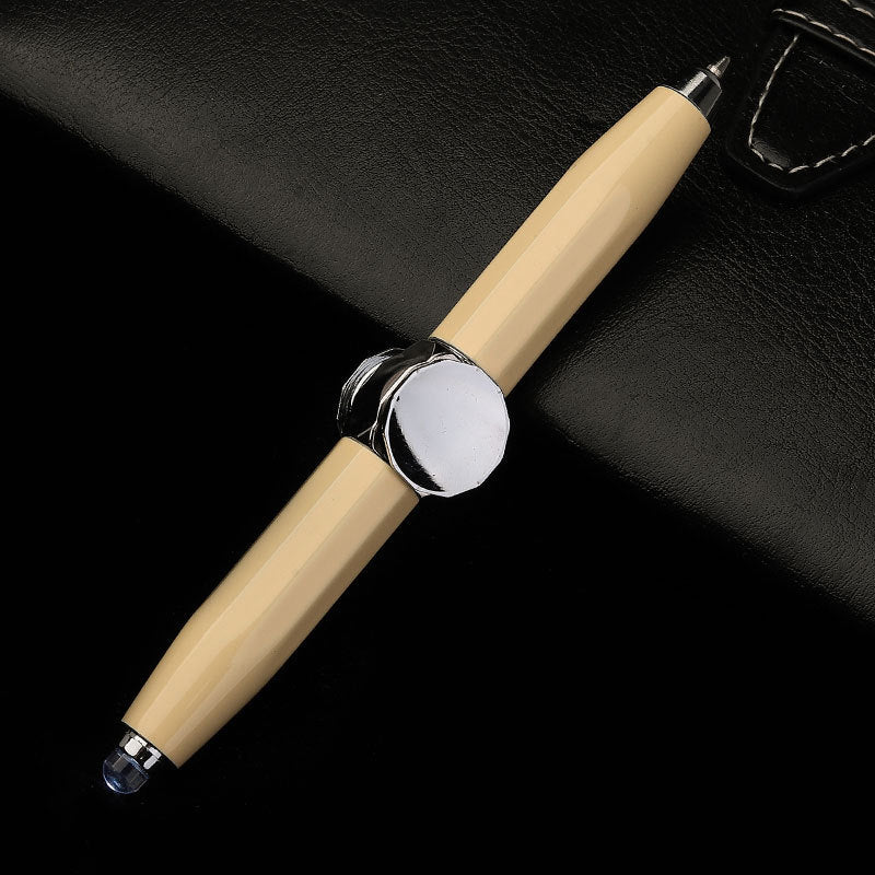 Creative Multi - Function LED Pen Spinning Decompression Gyro Metal Ballpoint Pen Fashion Office School Supplies Writing Pens - Shandi Shop Shandi Shop