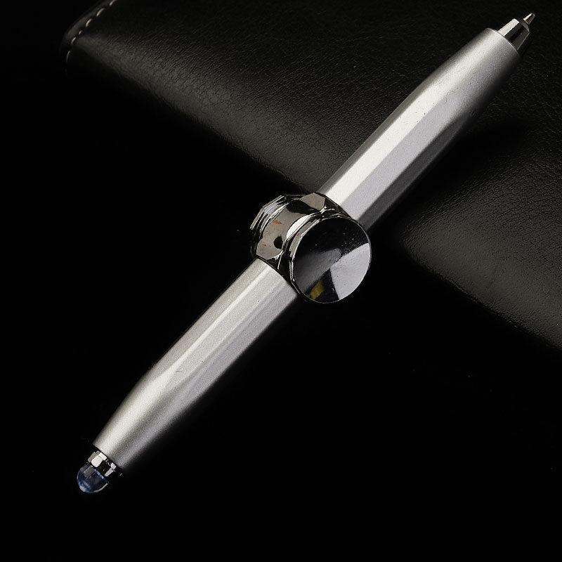Creative Multi - Function LED Pen Spinning Decompression Gyro Metal Ballpoint Pen Fashion Office School Supplies Writing Pens - Shandi Shop Shandi Shop