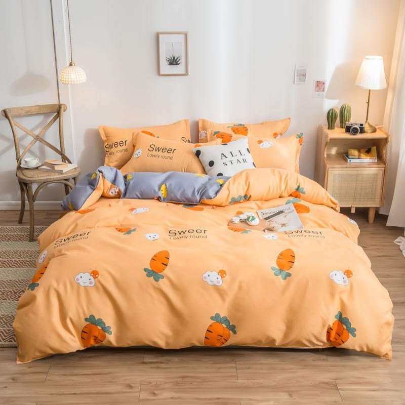 Cover Set Bed Cotton Quilt Bedsheet Bedding Duvet Fitted - Shandi Shop Shandi Shop