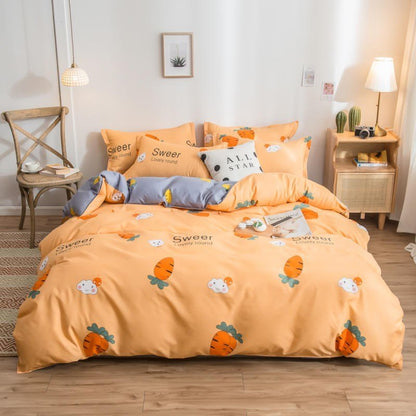 Cover Set Bed Cotton Quilt Bedsheet Bedding Duvet Fitted - Shandi Shop Shandi Shop