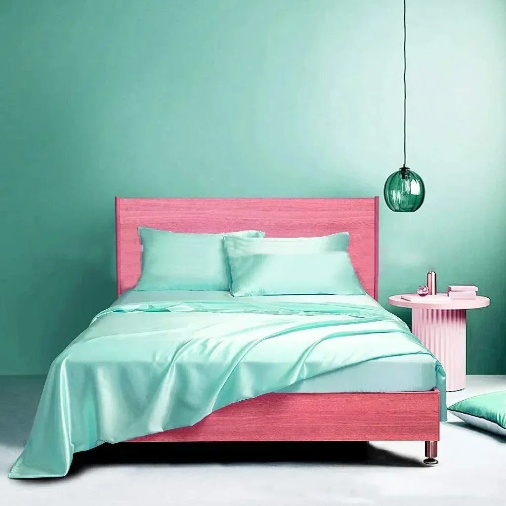 Four - piece Set Of Silk Bedding Sheets And Fitted Sheets - Shandi Shop Shandi Shop