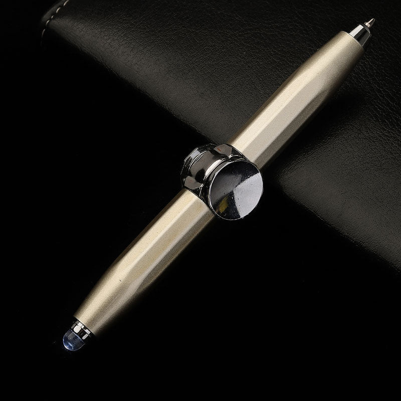 Creative Multi - Function LED Pen Spinning Decompression Gyro Metal Ballpoint Pen Fashion Office School Supplies Writing Pens - Shandi Shop Shandi Shop