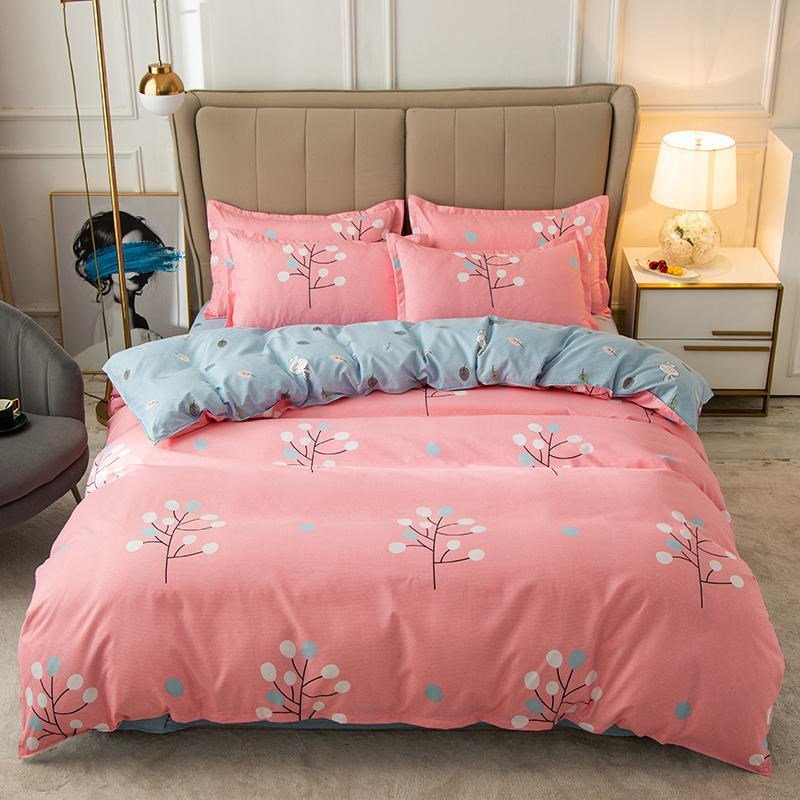 Cover Set Bed Cotton Quilt Bedsheet Bedding Duvet Fitted - Shandi Shop Shandi Shop