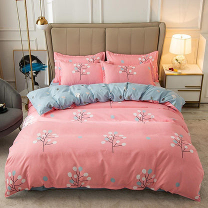 Cover Set Bed Cotton Quilt Bedsheet Bedding Duvet Fitted - Shandi Shop Shandi Shop