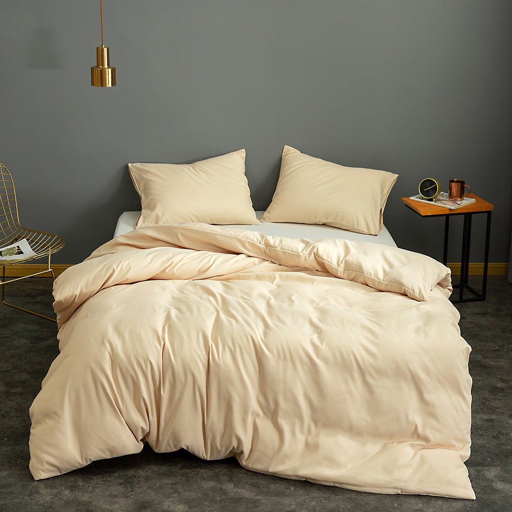 Fashion Home Textile Single Product Bedding Brushed Solid Color Quilt Cover - Shandi Shop Shandi Shop