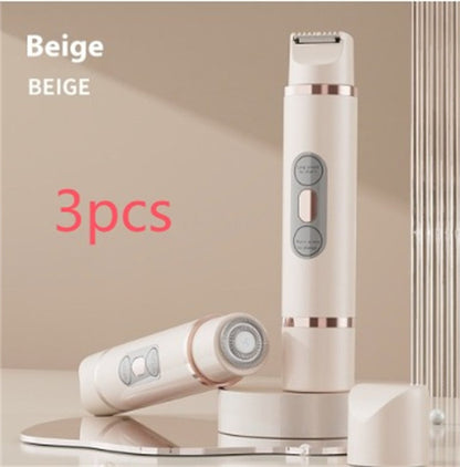 Dual - Head Electric Shaver Painless Women's Epilator Bikini Hair Removal Device Automatic Hair Trimmer Underarm Facial Lips Leg - Shandi Shop Shandi Shop